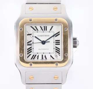 Cartier Santos Galbée 2823 32mm Yellow gold and Stainless steel Silver