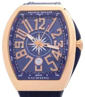 Franck Muller Vanguard V45SCDTNBRCD 43.6mm Rose gold Blue