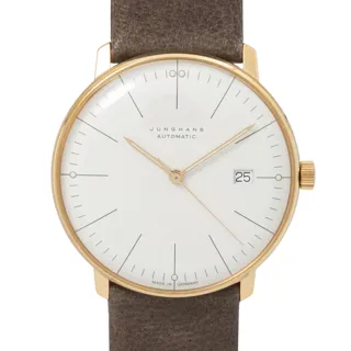 Junghans max bill Automatic 027/7805.00 Stainless steel and Gold-plated White