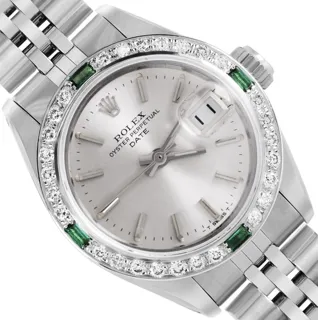 Rolex Date Stainless steel and 18k white gold Silver