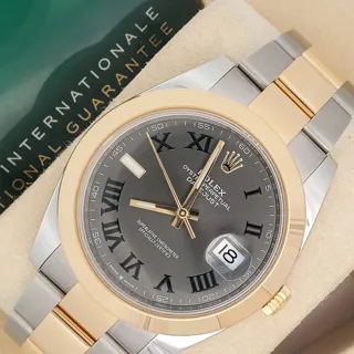 Rolex Datejust 41 126303 41mm Yellow gold and Stainless steel Gray