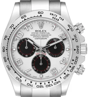 Rolex Daytona 116509 White gold Silver