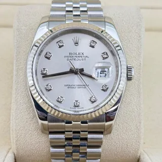 Rolex Datejust 36 116234-0084 White gold and Stainless steel Silver