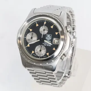 TAG Heuer 38mm Stainless steel Black