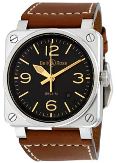 Bell & Ross Instruments BR0392-ST-G-HE/SCA Stainless steel Black