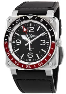 Bell & Ross BR03 GMT BR0393-BL-ST/SCA Stainless steel