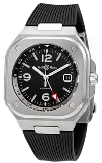 Bell & Ross BR05G BR05G-BL-ST/SRB 41mm Stainless steel Black