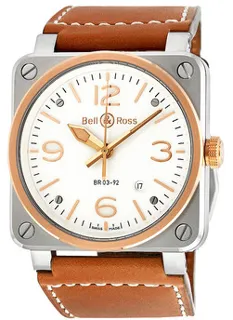 Bell & Ross Instruments BR0392-ST-PG/SCA Stainless steel White