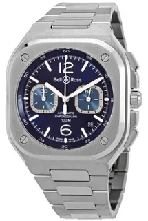 Bell & Ross Urban BR05C-BU-ST/SST Stainless steel Blue