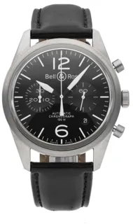 Bell & Ross Vintage BRV126-BL-ST/SCA 43mm Stainless steel Black