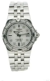 Breitling Galactic 30 A71340LA/A713 30mm Stainless steel White