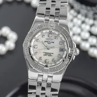 Breitling Galactic A71340 30mm Stainless steel White