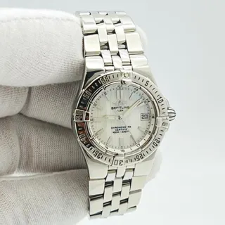 Breitling Galactic A71340 30mm Stainless steel White