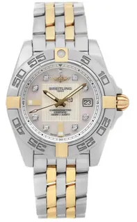 Breitling Galactic B71356L2.A710.367D Yellow gold and Stainless steel White