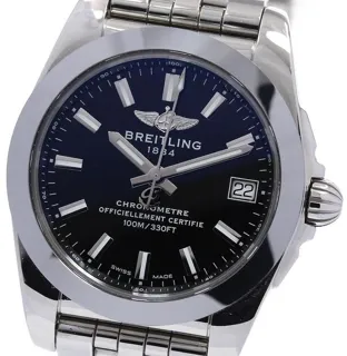 Breitling Galactic W74330 35mm Stainless steel Black