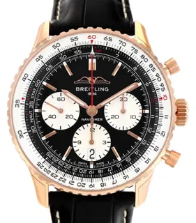 Breitling Navitimer 1 RB0138 18kt Rose Gold Black