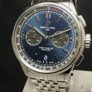 Breitling Premier AB0118A61C1A1 42mm Stainless steel Blue