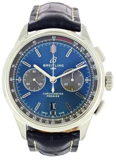 Breitling Premier AB0118A61C1P1 42mm Stainless steel Blue