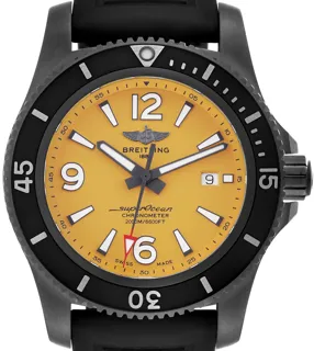 Breitling Superocean M17368 46mm DLC Yellow