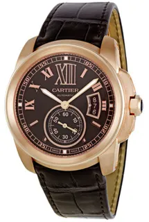 Cartier Calibre de Cartier W7100007 Rose gold Brown