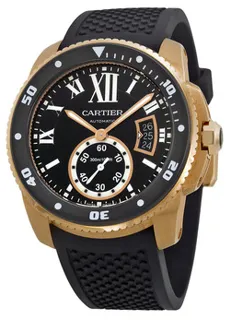 Cartier Calibre de Cartier W7100052 Rose gold Black