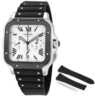 Cartier Santos WSSA0017 Stainless steel Silver