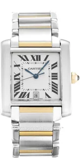 Cartier Tank Française W51005Q4 Stainless steel Silver