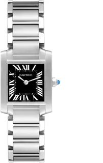 Cartier Tank Française W51026Q3 Stainless steel Black