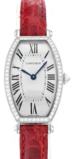 Cartier Tonneau WE400251 18k white gold Silver