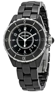 Chanel J12 H0682 Black ceramic Black