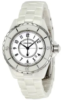 Chanel J12 H0968 White ceramic White