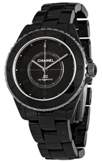 Chanel J12 H6185 Black ceramic Black