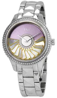 Dior Grand Bal Plisse Soleil CD153B10M001 Stainless steel Pink Galvanic Mother of Pearl (Diamond-set)