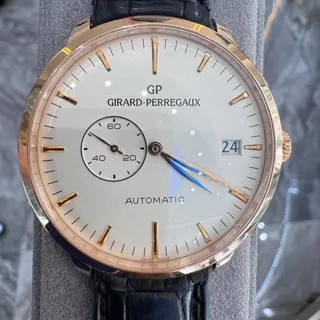 Girard-Perregaux 1966 49543-52-131-BKBA 41mm Rose gold Silver