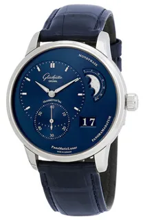 Glashütte PanoMaticLunar 1-90-02-46-32-01 Stainless steel Blue