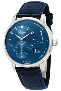 Glashütte PanoReserve 1-65-01-26-12-35 Stainless steel Blue