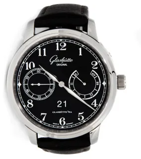 Glashütte Senator Observer 100-14-07-02-30 Stainless steel Black