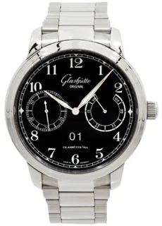 Glashütte Senator Observer 100-14-07-02-70 Stainless steel Black