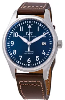 IWC Pilot Mark IW327010 Stainless steel Blue