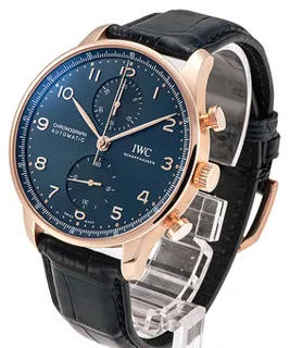 IWC Portugieser IW371614 Yellow gold Blue