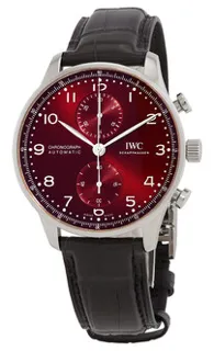 IWC Portugieser IW371616 Stainless steel Red