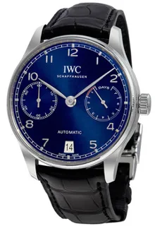 IWC Portugieser IW500710 Stainless steel Blue