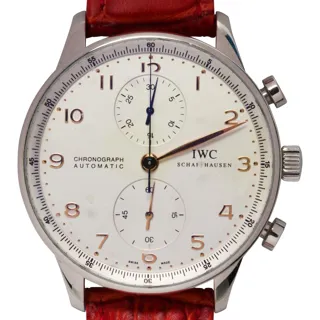 IWC 40mm Stainless steel White