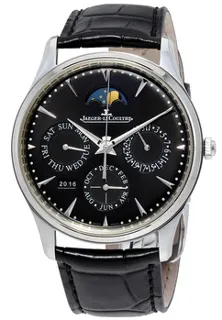 Jaeger-LeCoultre Master Ultra Thin Perpetual Q1308470 Stainless steel Black