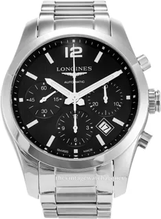 Longines Conquest Classic L2.786.4.56.6 Stainless steel Black