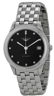 Longines Flagship L4.774.4.57.6 Stainless steel Black