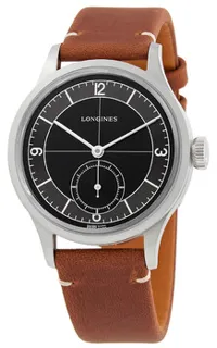 Longines Heritage L28284532 Stainless steel Black