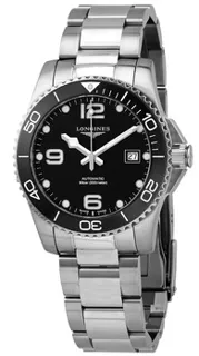 Longines HydroConquest L3.781.4.56.6 Stainless steel Black