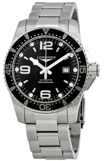 Longines HydroConquest L3.841.4.56.6 Stainless steel Black