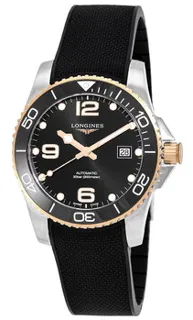 Longines HydroConquest L37813569 Stainless steel Black